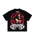 Red Aura Anime Shadow Graphic T-Shirt