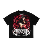 Red Aura Anime Shadow Graphic T-Shirt