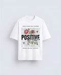 Stay Positive Floral Graphic T-Shirt