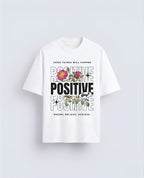 Stay Positive Floral Graphic T-Shirt