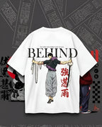 Behind the Warrior Anime Graphic Streetwear T-Shirt