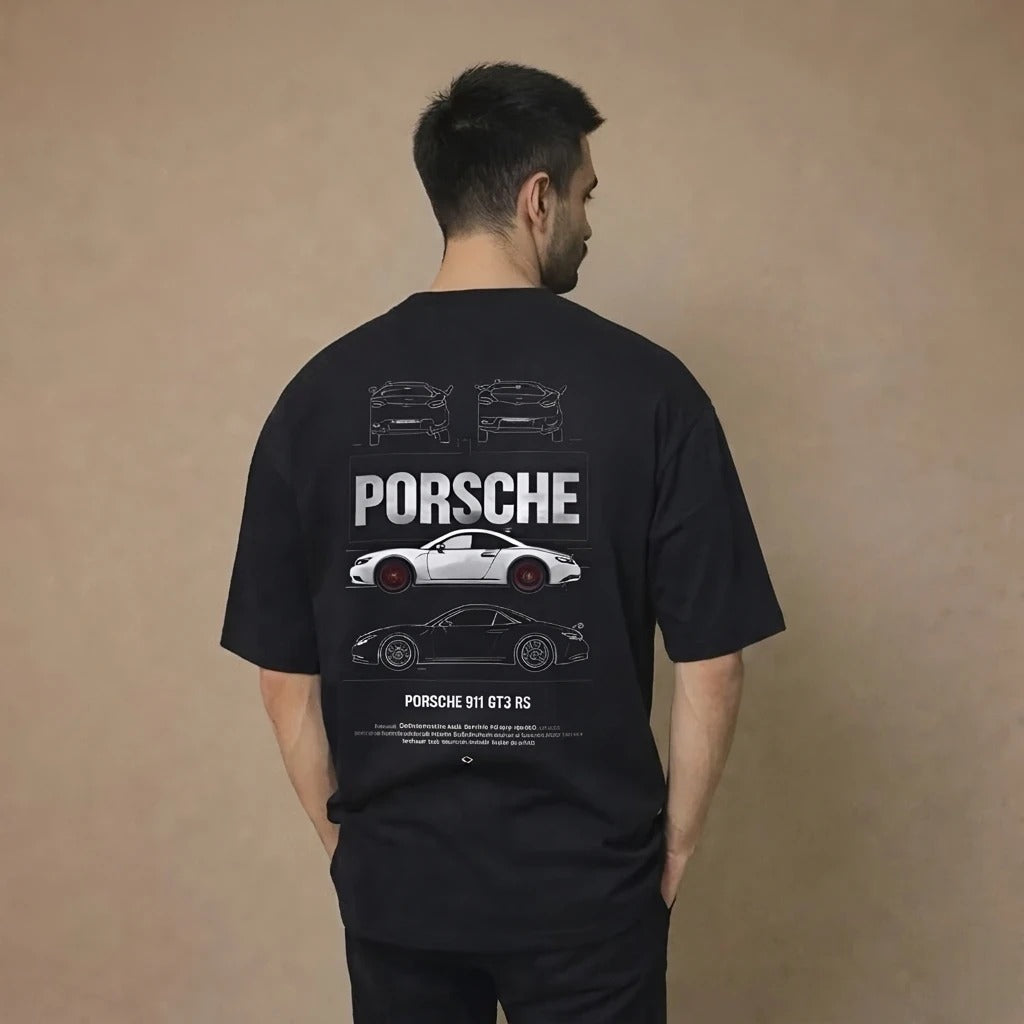 Porsche 911 GT3 RS Blueprint Edition Graphic T-Shirt