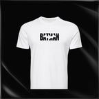 Batman Comic Style Logo White Graphic T-Shirt