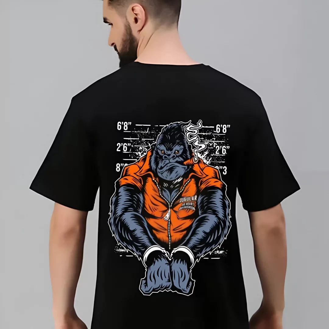 Rebel Gorilla Mugshot Graphic Tee