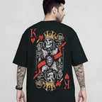 Heart King Skeleton Graphic Streetwear T-Shirt