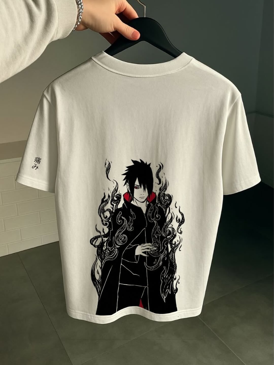 Shadow Flame Anime Graphic Oversized T-Shirt