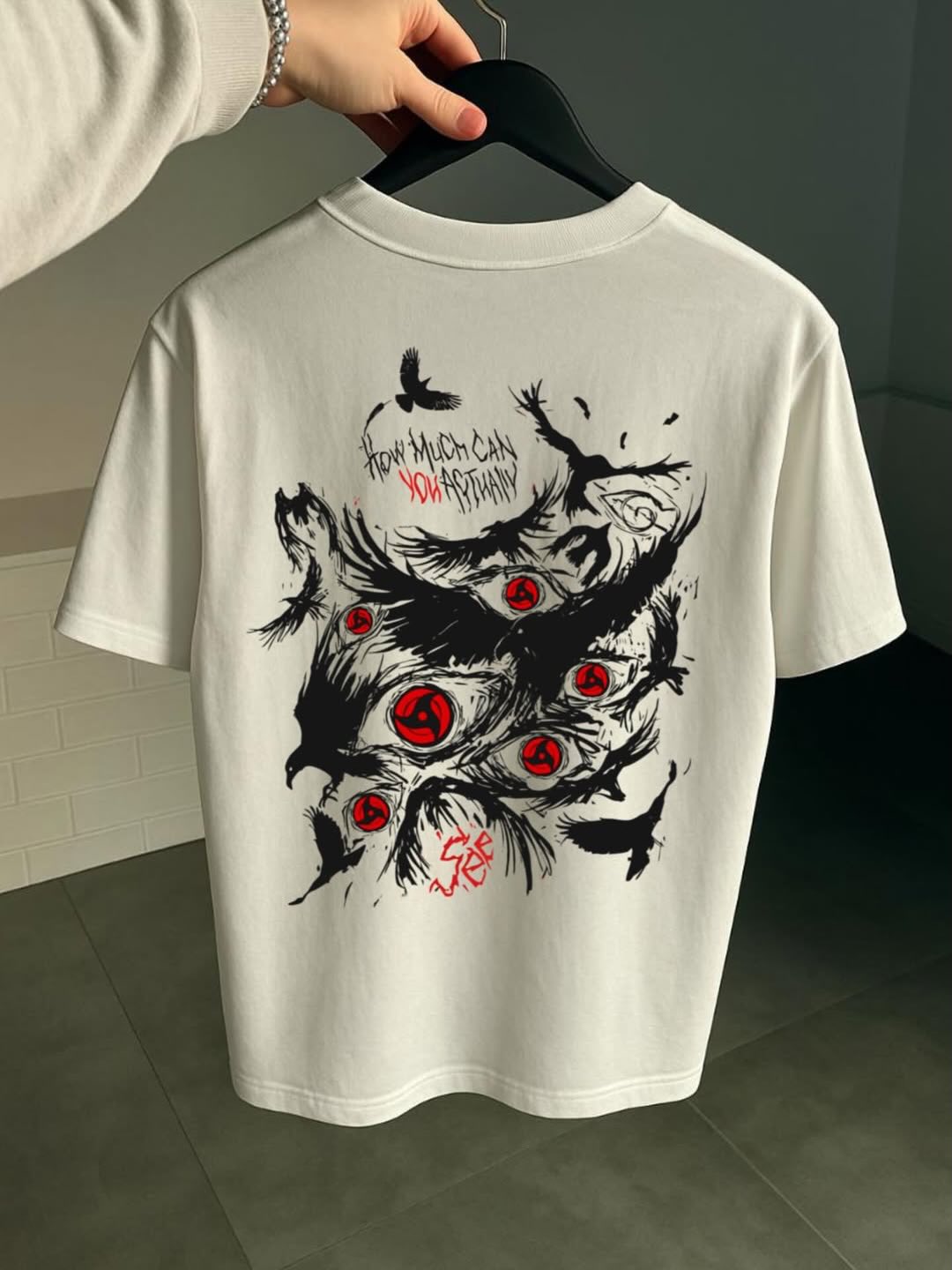 Shadow Flame Anime Graphic Oversized T-Shirt