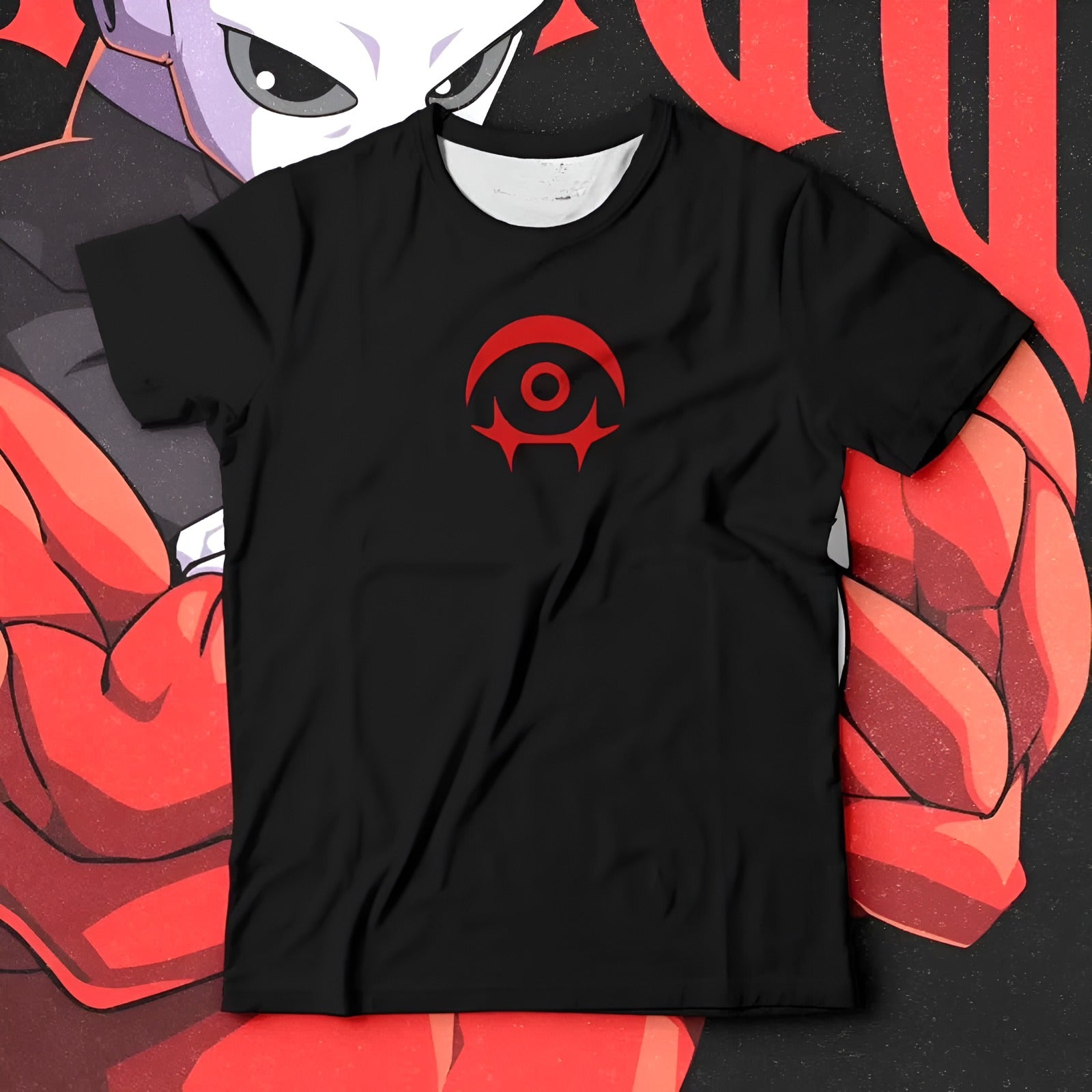 Gothic Red Letter Streetwear Graphic T-Shirt